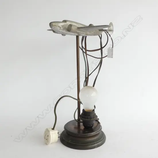 NZ WW2 ALLOY PLANE IDENTIFICATION TOOL TURNED LAMP H385MM