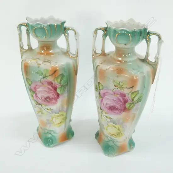 PR OF GERMAN VICT STYLE VASES H 220 MM