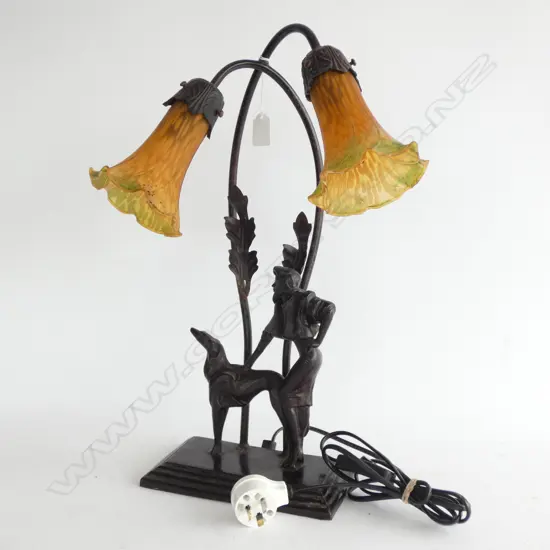 ART DECO STYLE TABLE LAMP H495MM
