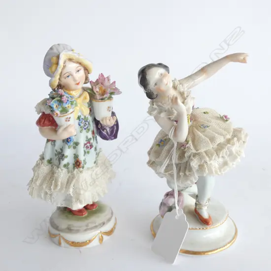 2 DRESDEN STYLE FIGURES ONE AF