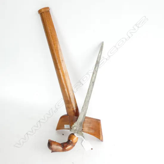 CENTRAL SUMATRA KRIS 12" FOLDED PATTERN STEEL BLADE 