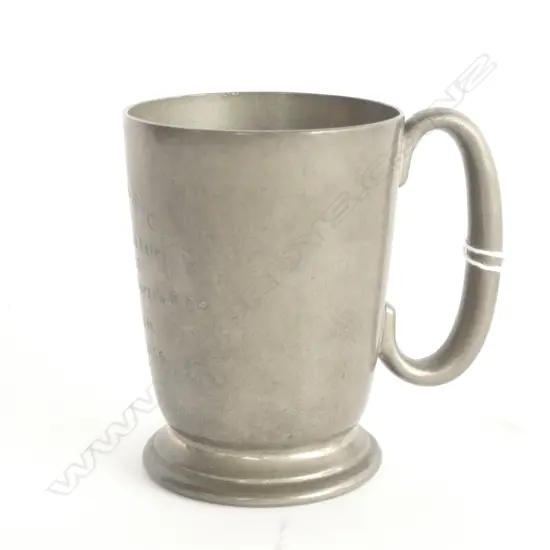1930 NSASC ROWING CLUB ENGRAVED PEWTER MUG H. 100MM