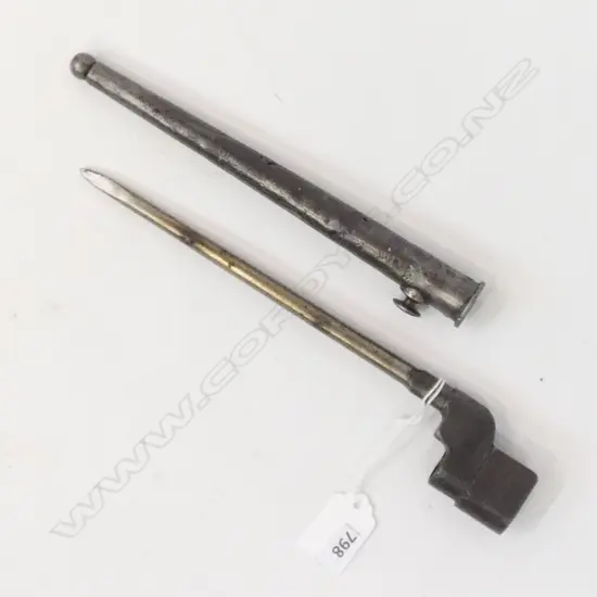OLD GUN BAYONET WITH SHEAF (L 270MM)