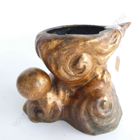 OLD JAPANESE LARGE BRONZE STAND - H. 200MM