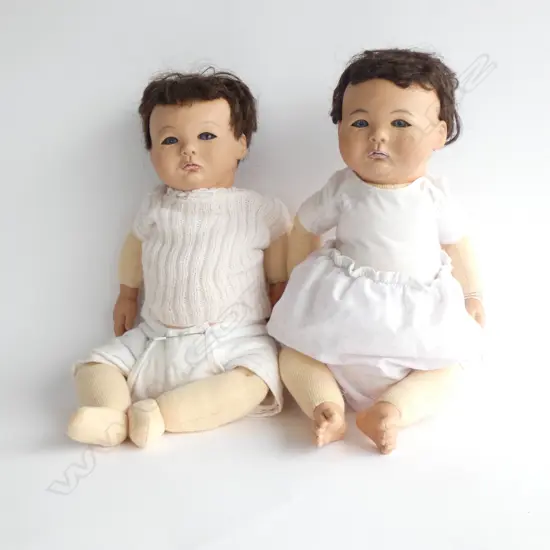 2 OLD DOLLS L. 540MM