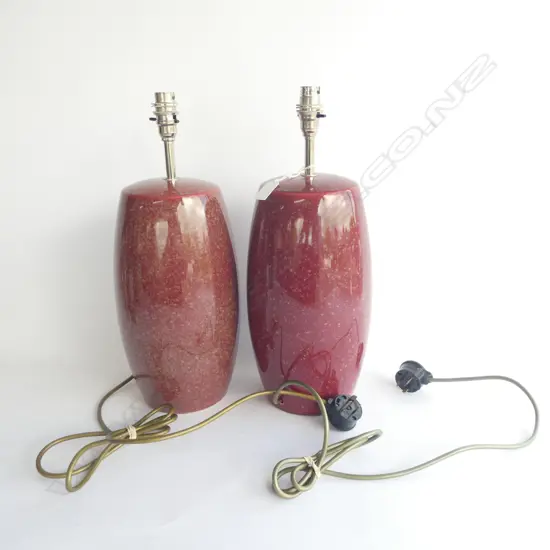 PR FAUX ROUGE GRIOTTE FINISH VALSAN LAMP BASES H. 430MM