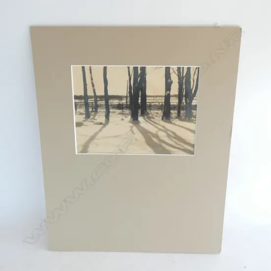 ALFRED HILL B&W PHOTOGRAPH 'WINTER SUNSHINE'