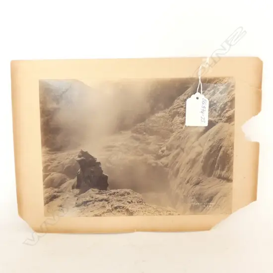 COLONIAL JOSIAH MARTIN B & W PHOTO 'GREAT WAIRAKEI' GEYSER