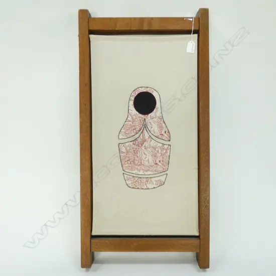 OAK FRAMED VINTAGE SCREEN H 800 MM