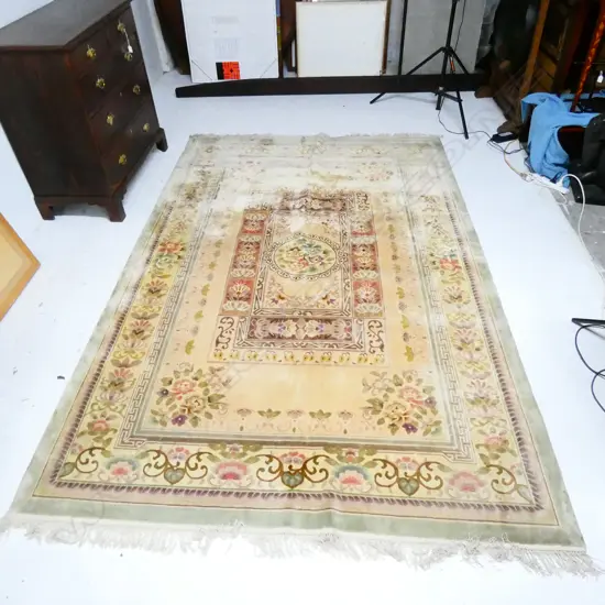 CHINESE HANDKNOTTED SCUPLTED PILE RUG 2710 X 1850MM