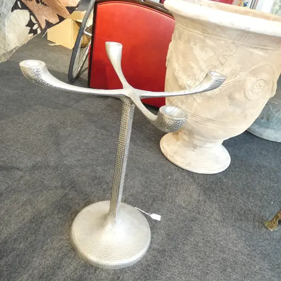 CONTEMPORARY 4 ARM METAL CANDLE HOLDER H. 545MM