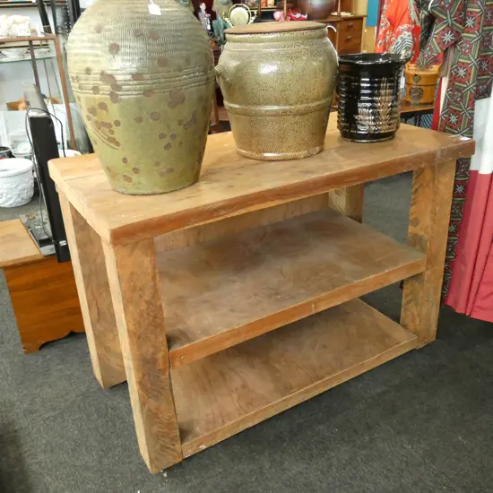 VINTAGE STYLE BUTCHERS PINE UNIT  H. 820 MM L. 1200 D.  600 MM