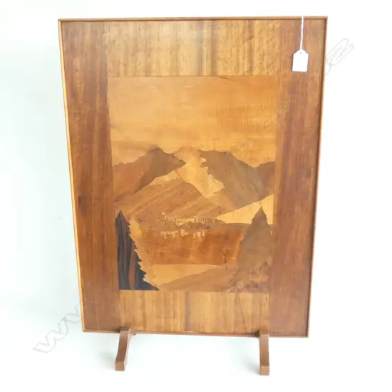 WOODEN INLAY FIRESCREEN H. 660MM