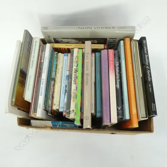 BOX LOT BOOKS; AUSTRALIAN ART 