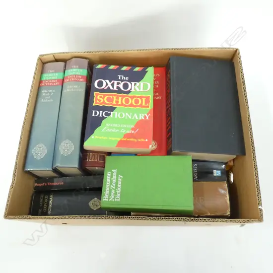 BOX LOT DICTIONARIES 