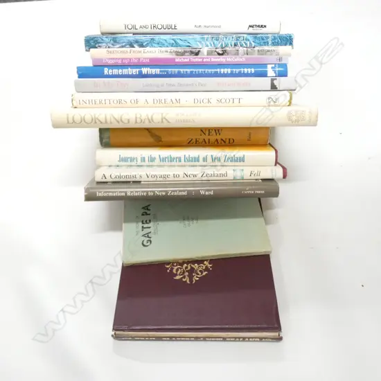 BOX LOT BOOKS; NZ IMMIGRATION ETC