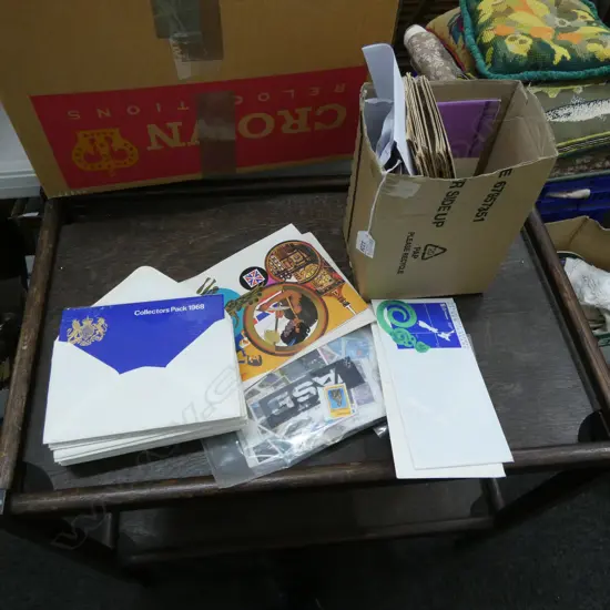 BOX LOT ASST. STAMPS 