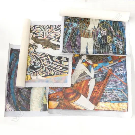 4 X MODERN OILS ON CANVAS UNFRAMED  ‘FEMALES’ 61 x 51cm