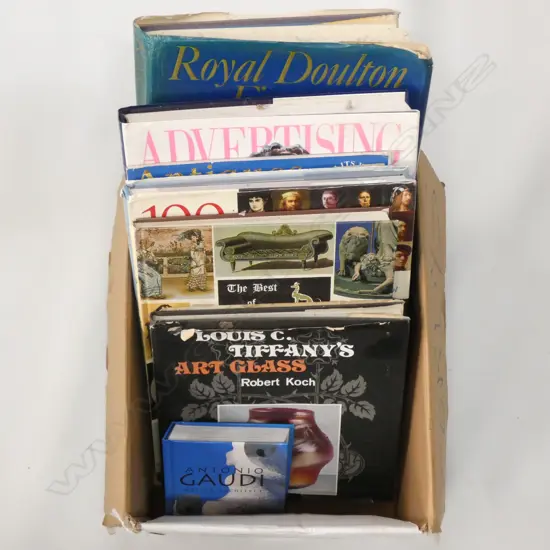 BOX LOT ASST. BOOKS; ANTIQUES INTEREST