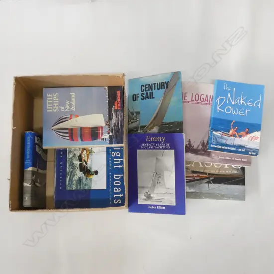 BOX LOT BOOKS; YACHTING ETC