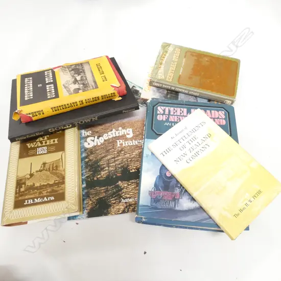 BOX LOT BOOKS; ASST. NZ HISTORY