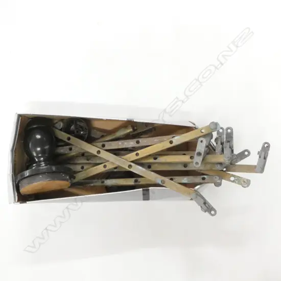 BOX LOT VINTAGE CASEMENT WINDOW HARDWARE 