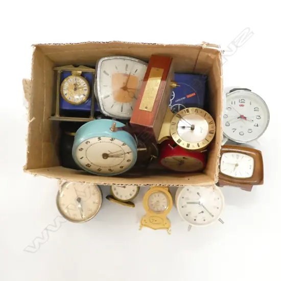 LARGE LOT ASST ALARM CLOCKS ETC