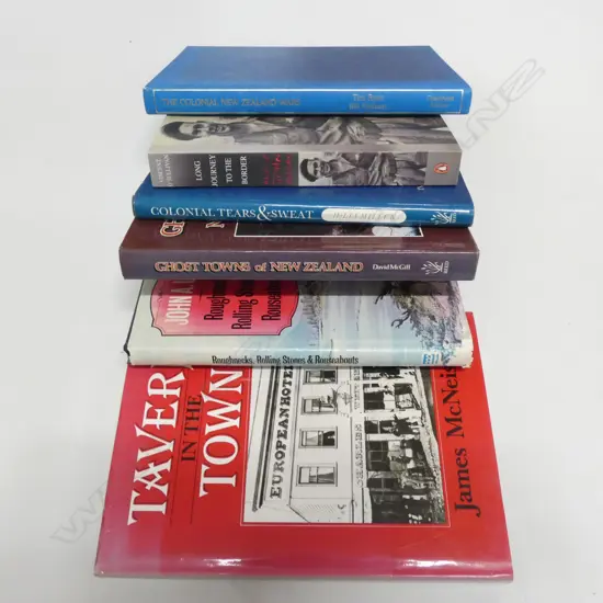 BOX LOT BOOKS; NZ BIOGRAPHIES ETC