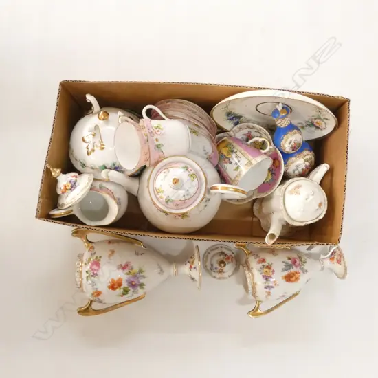 BOX LOT ASST. GOOD VINTAGE CHINA