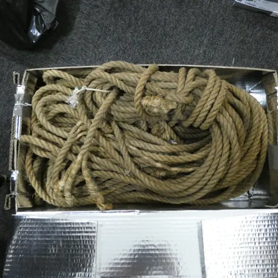 APPROX 40+ YARDS OF HEMP ½" ROPE 