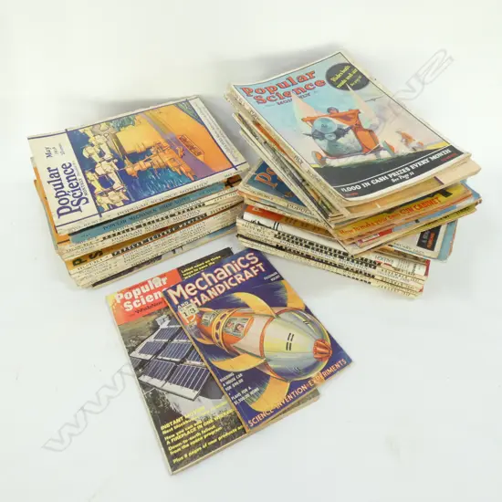 BOX LOT POPULAR SCIENCE 1950S