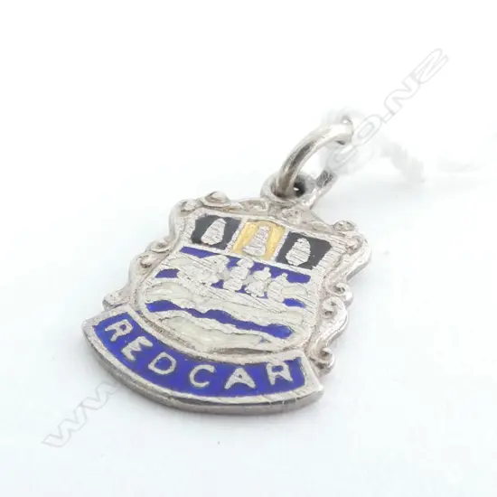 ENGLISH SILVER AND ENAMEL CHARM 'REDCAH'