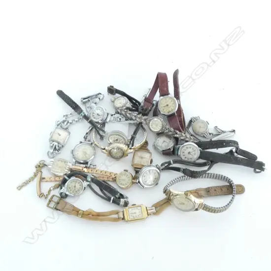 LOT ASST  VINTAGE MANUAL LADIES WRISTWATCHES