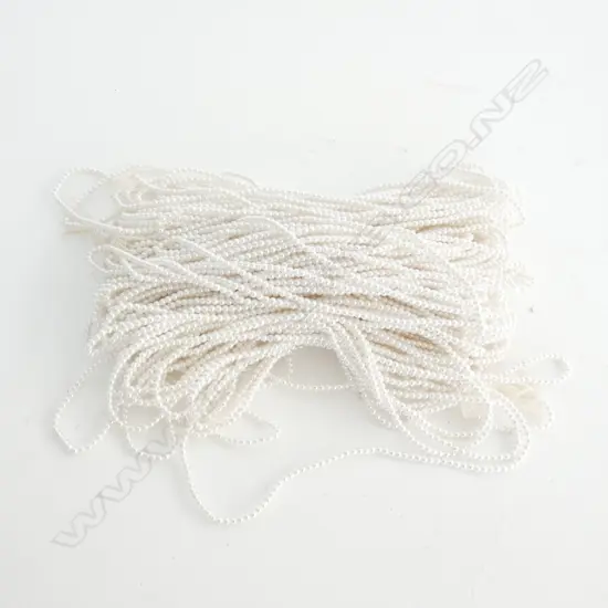 18 STRANDS VINTAGE GERMAN MEDIUM COSTUME PEARLS L. 1520MM 