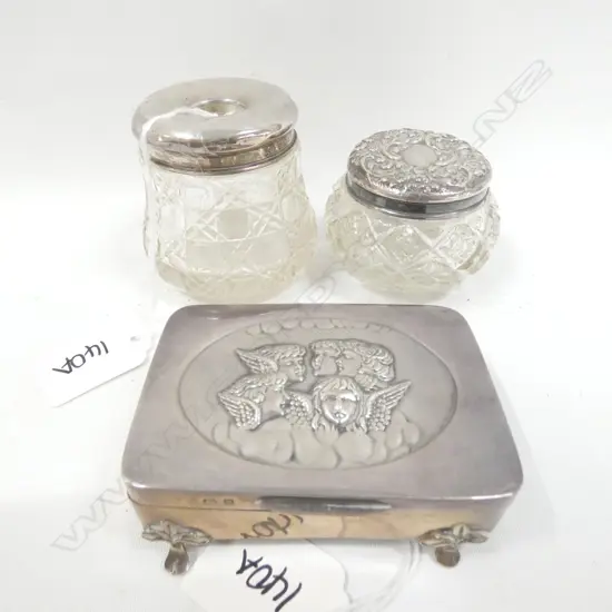 STG SILVER BOX + 2 STG & CRYSTAL CONTAINERS