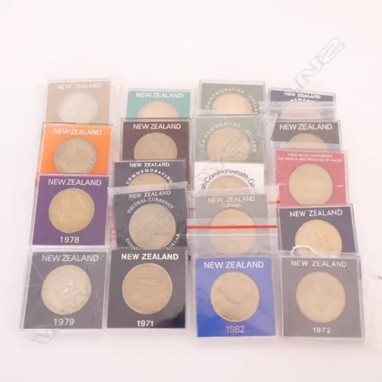 18 NZ DOLLAR COMMEMORATIVE COINS 