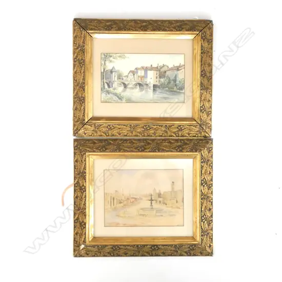 PR W/C IN 19thC GILT FRAMES OAK LEAF DESIGN 380 X 440MM OVERALL 