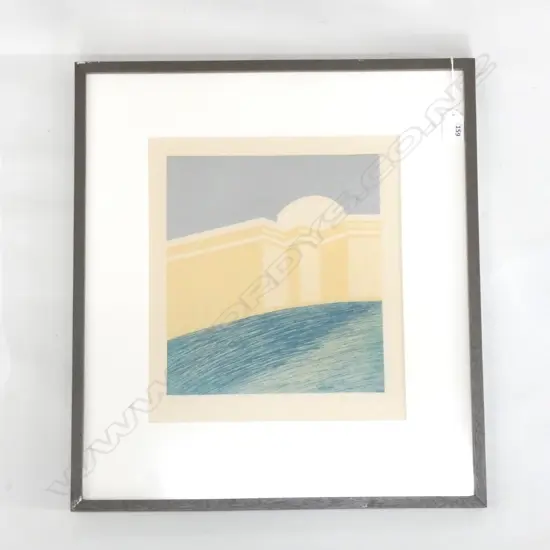 RODNEY FUMPSTON (b.1947) ETCHING 'WANGANUI GALLERY' 19/40 270 X 240MM