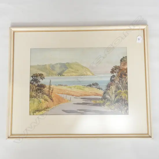 DOROTHY MAYS 'SOUTH HEAD MANAKAU' W/C 355 X 515MM