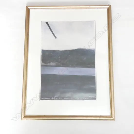 COLIN MCCAHON PRINT 'TOMORROW WILL BE THE SAME...' 595 X 395MM