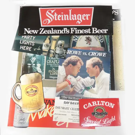 8 ASST. BEER / SPORT POSTERS