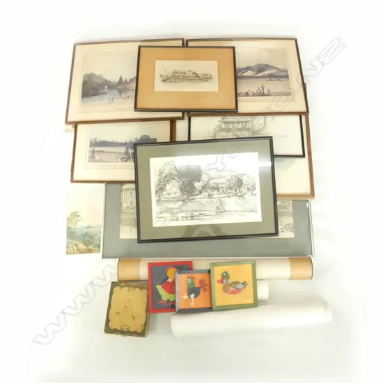 BOX LOT PRINTS; EARLY AUCKLAND / NZ ETC