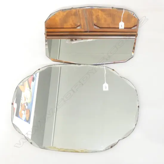 2 VINTAGE MIRRORS W. 610MM