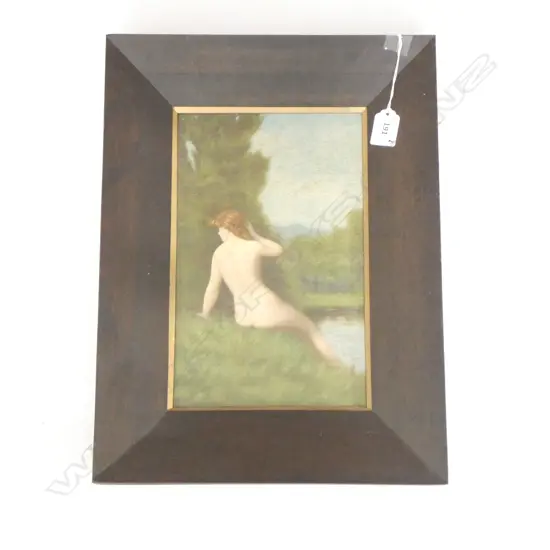 NUDE IN LANDSCAPE OLEOGRAPH, 280 X 180MM