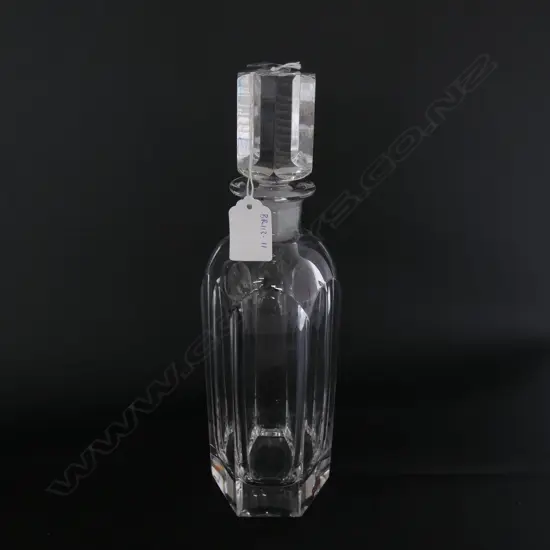 ORREFORS CRYSTAL HEXAGONAL DECANTER