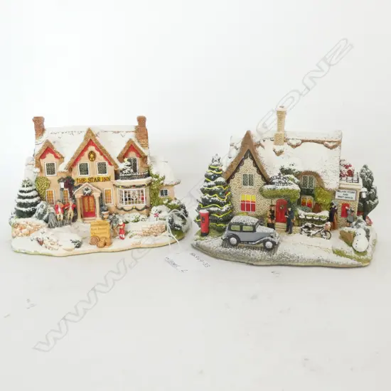 2 LG LILLIPUT LANE - THE STAR INN & LETTER TO SANTA - WITH BOXES & CERTIFICATES