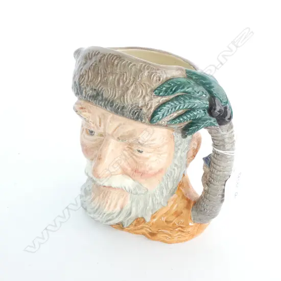 ROYAL DOULTON TOBY CHARACTER JUG - ROBINSON CRUSOE D6532 H. 200MM