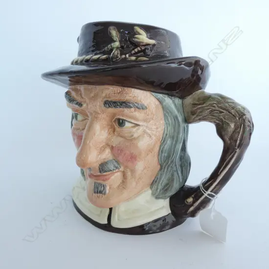 ROYAL DOULTON TOBY CHARACTER JUG - COMPLEAT - ANGLER IZAAK WALTON  D6404 H. 200MM
