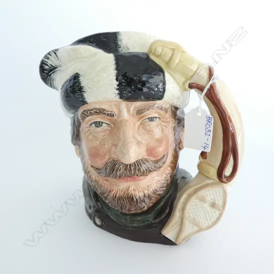 ROYAL DOULTON TOBY CHARACTER JUG -  TRAPPER D6609 H. 200MM