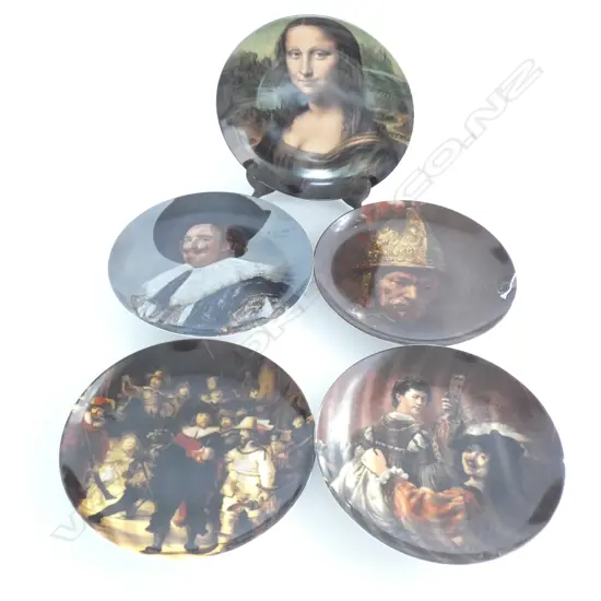 5 KAISER ART COLLECTION PLATES - DIA 240MM